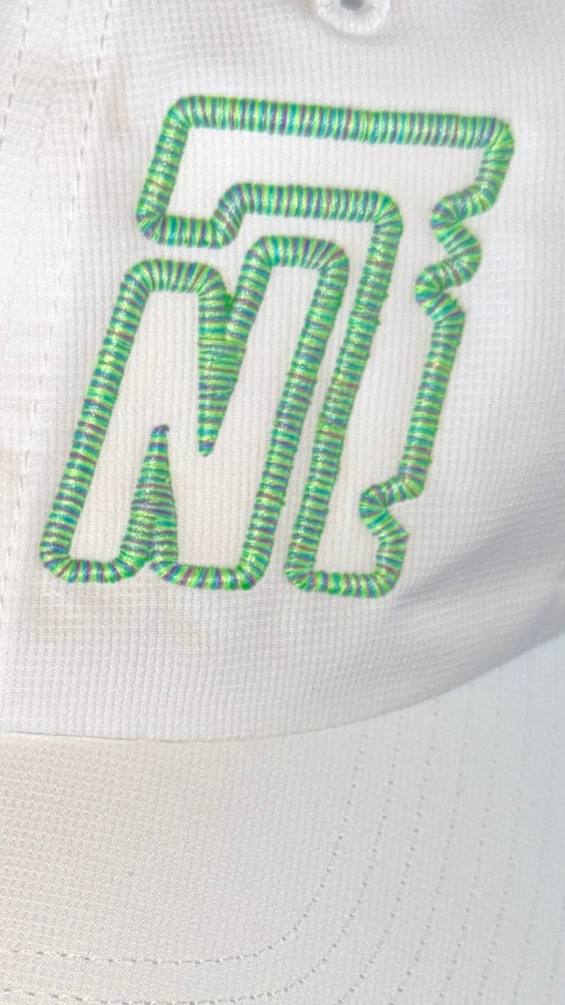 White green rope stitch 220 Floppy Hat