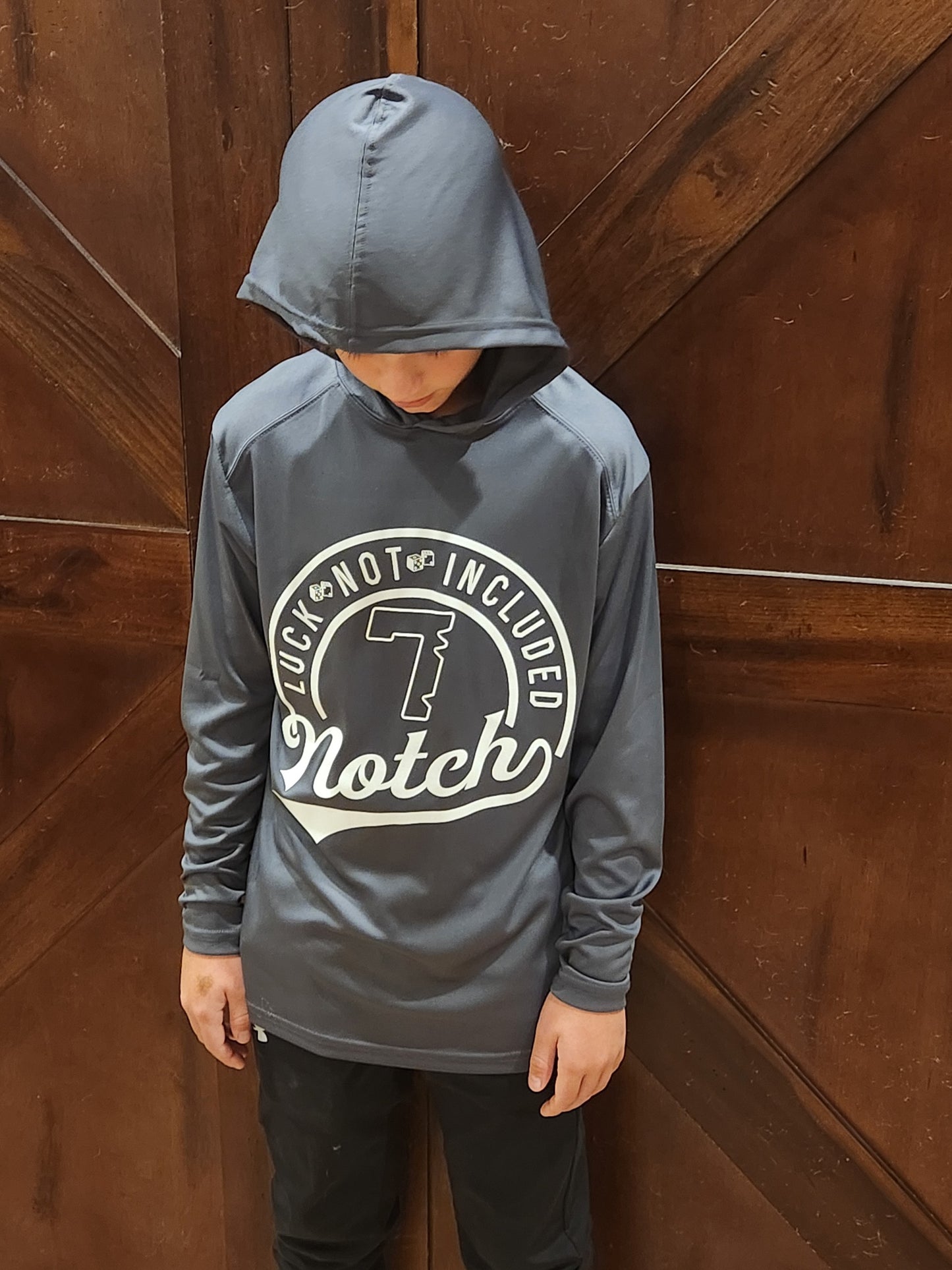 Performance Long Sleeve Hoodie T-Shirt 100% polyester for comfortable fit for any occasion