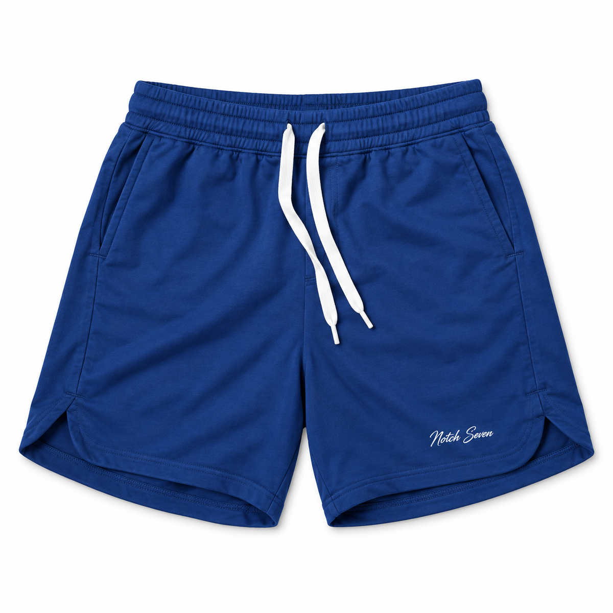 Blue Casual Tee & Drawstring Shorts 2 Piece Lounge Set