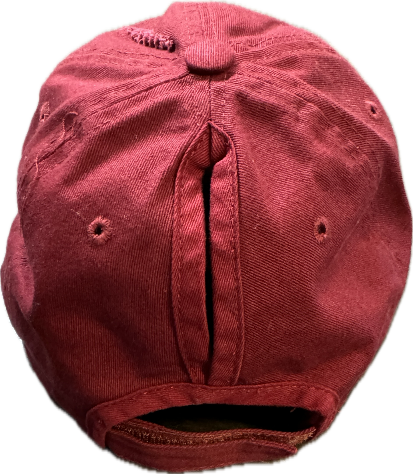 Cost effective maroon ponytail hat