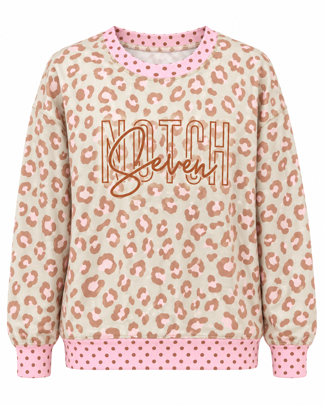 Leopard Print Crewneck Pullover