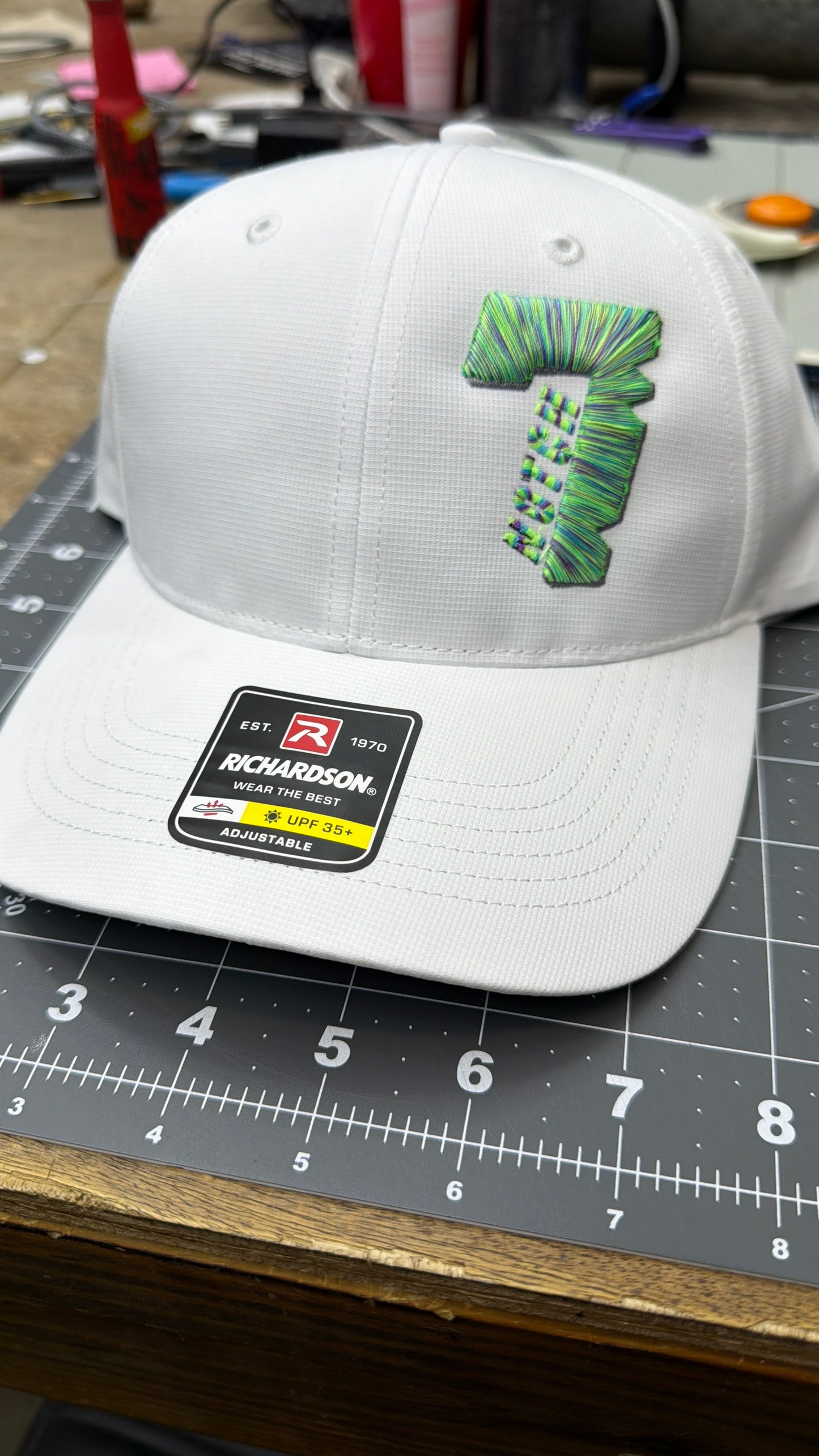 White low profile Group 7 Hat
