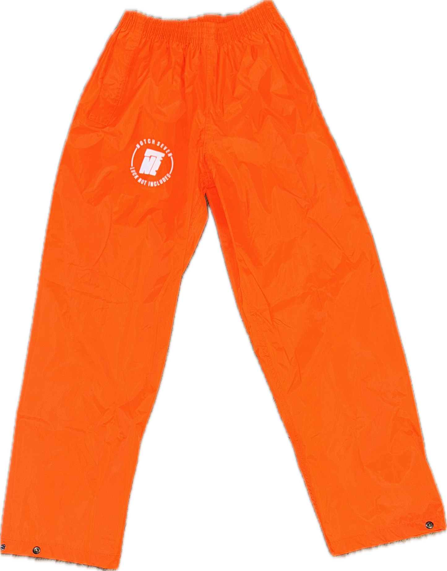 Wash Pants with Turquoise or Whit Notch 7 Logo on the right Thigh