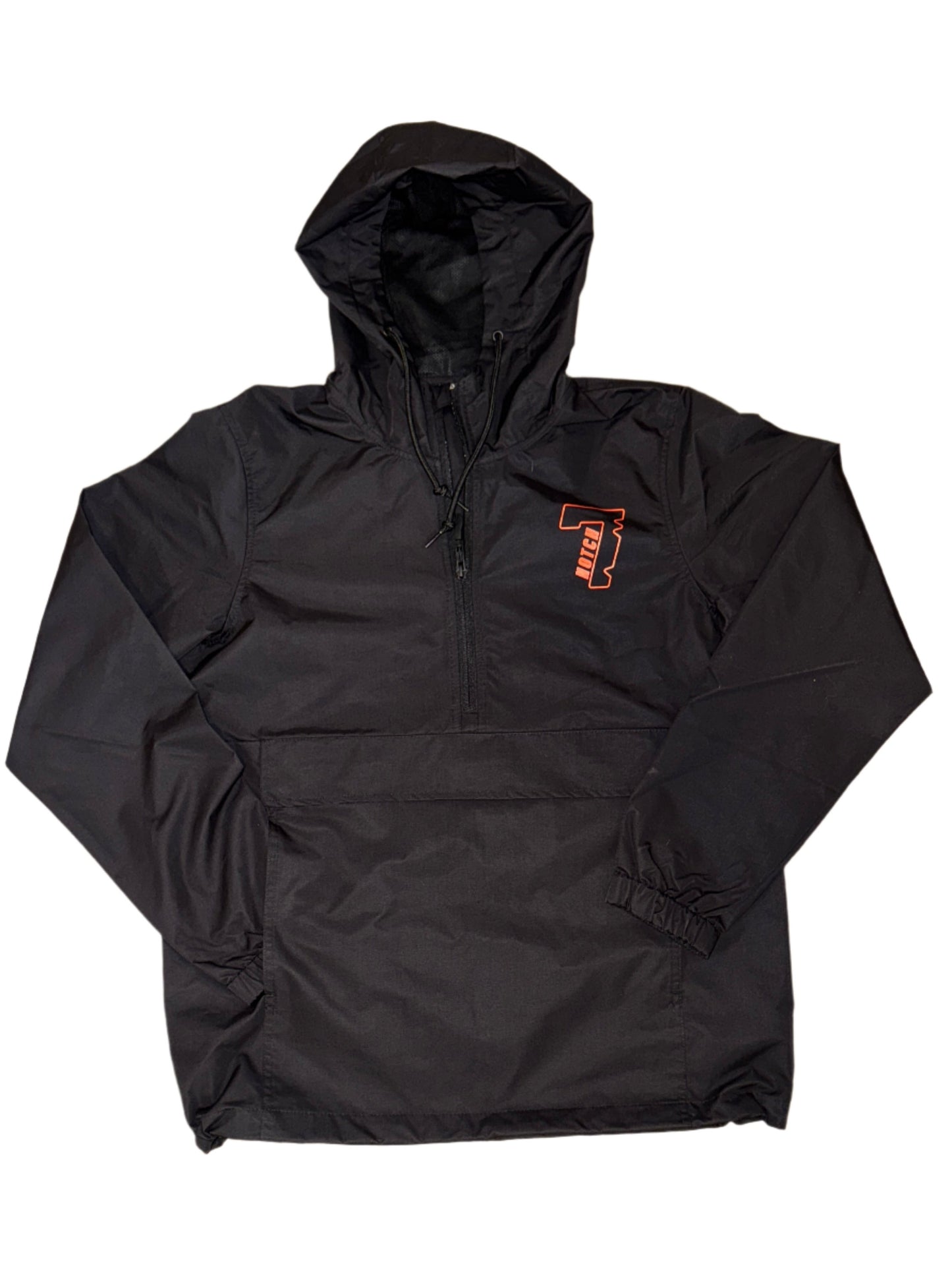 Black Hooded Wash Jacket