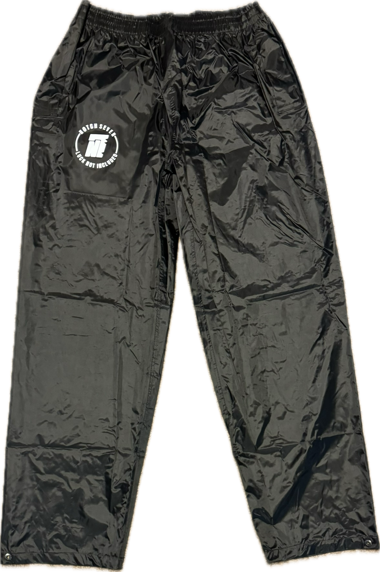 Wash Pants with Turquoise or Whit Notch 7 Logo on the right Thigh