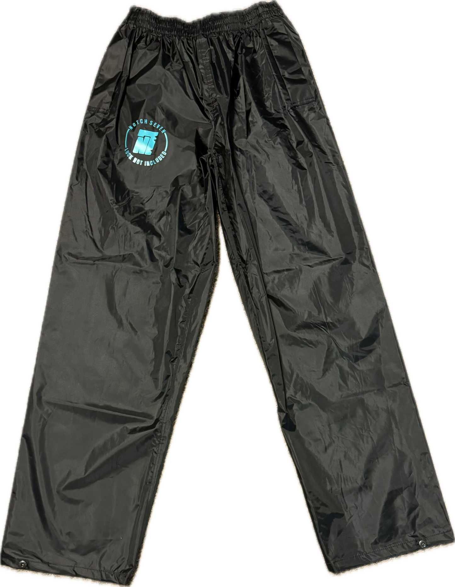 Wash Pants with Turquoise or Whit Notch 7 Logo on the right Thigh