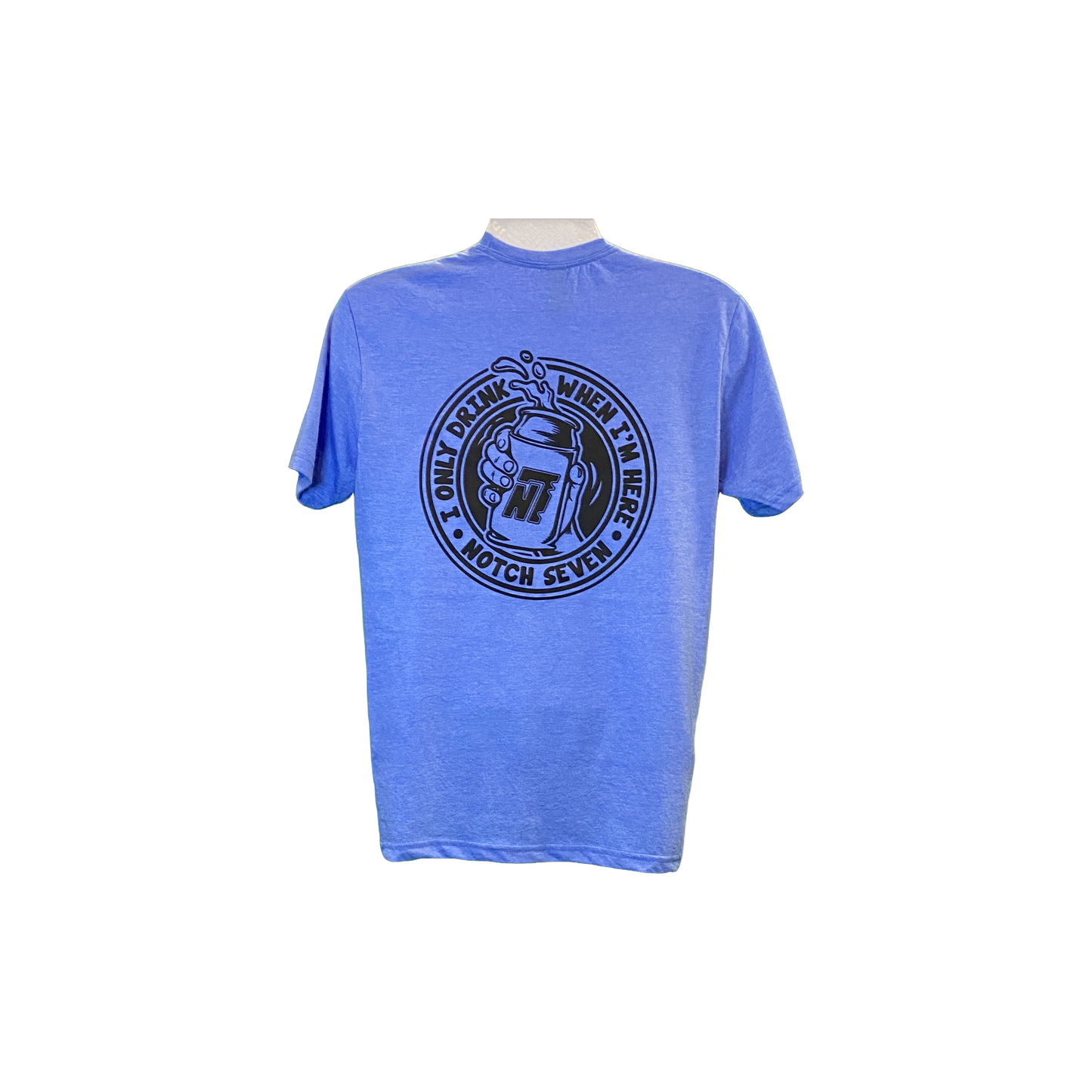 T-Shirt / Blue with Black only when I’m here
