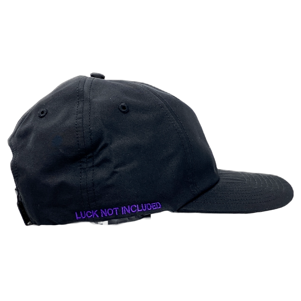 Black Floppy Hat W/ Purple embroidered “N7” Logo