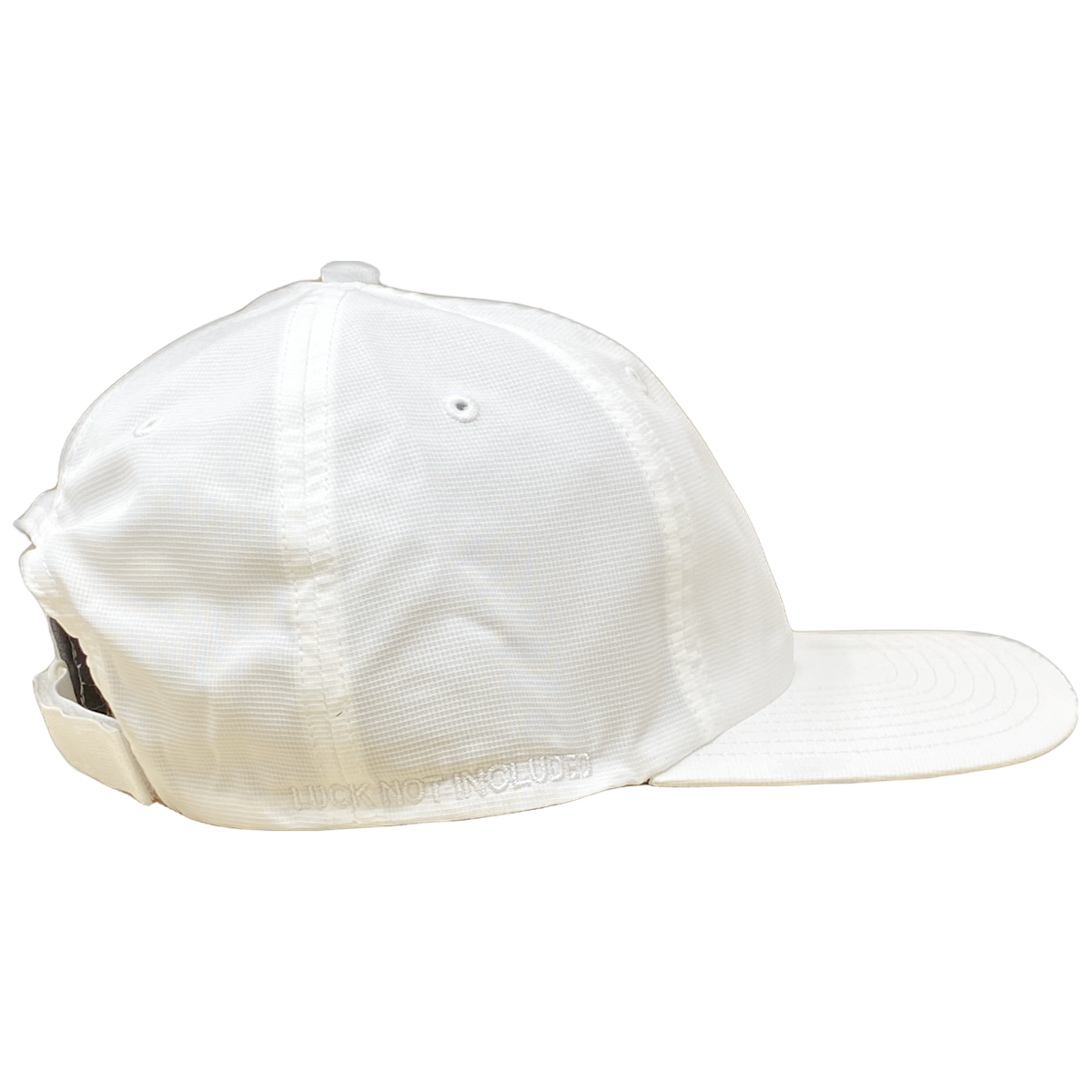 White Floppy Hat with Embroidered White "N7" Logo