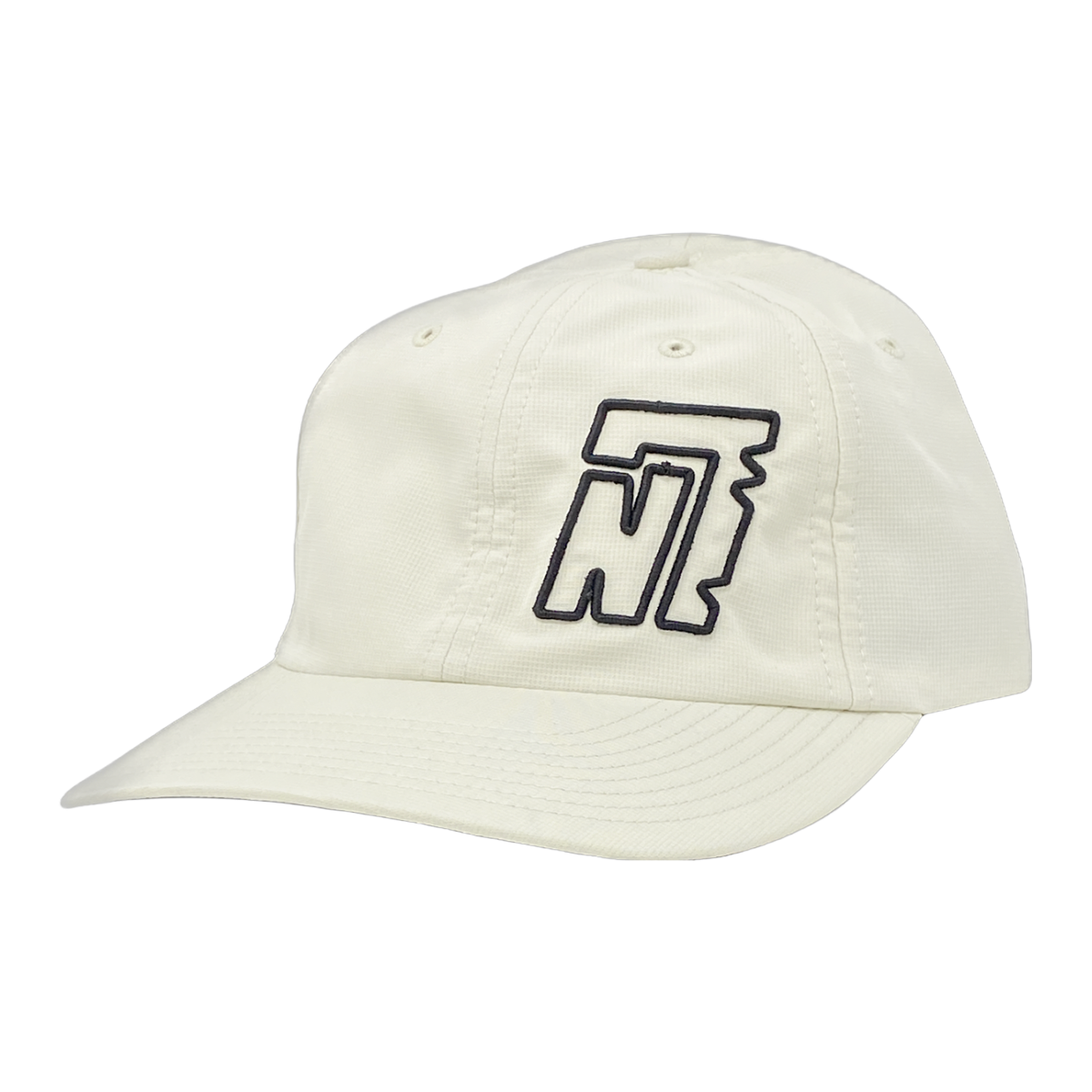 Stone Floppy Hat with Embroidered Black N7 Logo Notch7