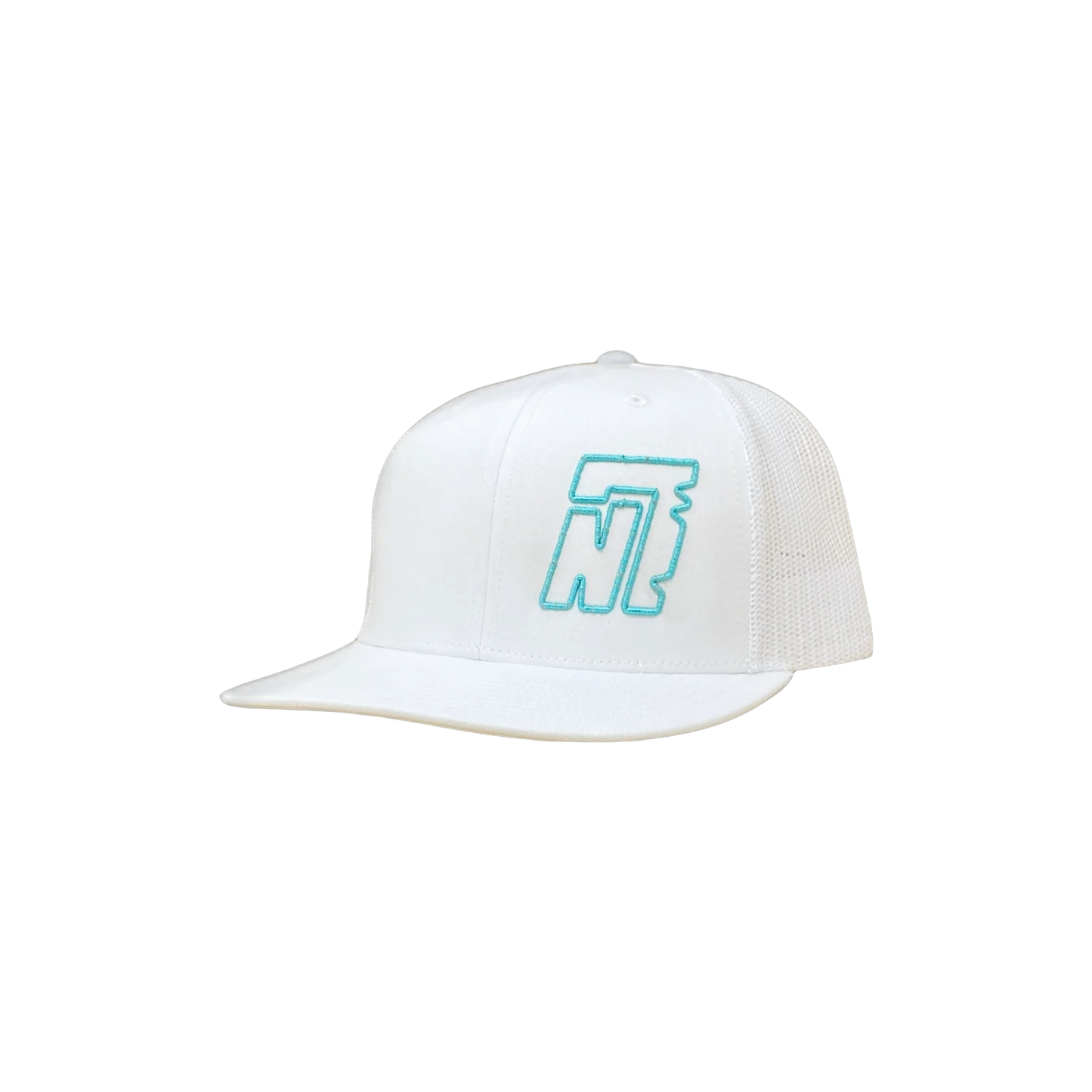 White Richardson 112 Trucker Hat with Embroidered N7 Logo 2+ Colors