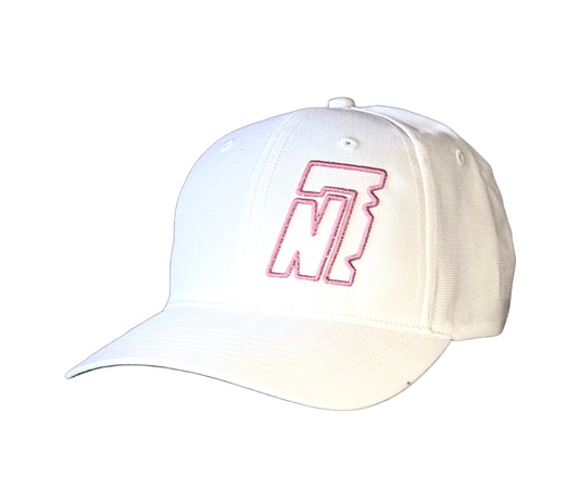 White with pink Low Profile 225 hat