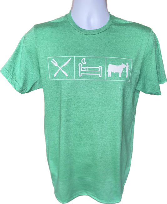 Eat-Sleep-ShowCattle T Shirt