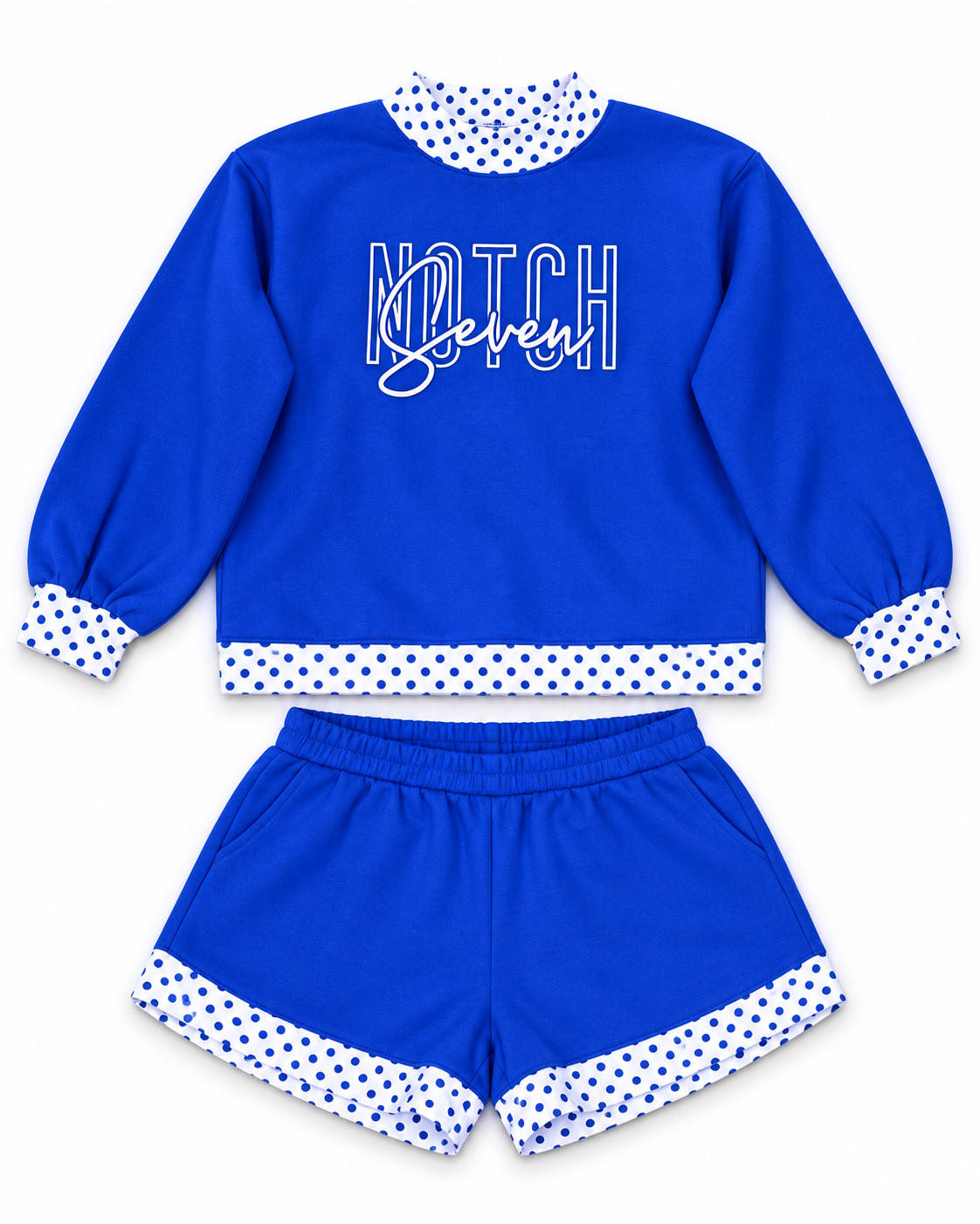 Notch 7 Blue Ribbon Crewneck & Short Set