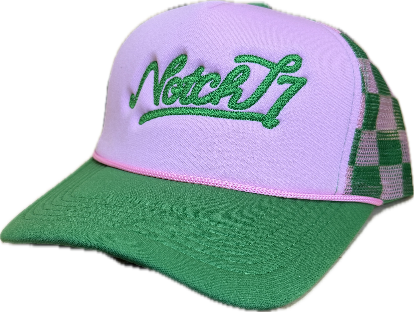 LADIES FOAM TRUCKER HAT WITH EMBROIDERED LOGO