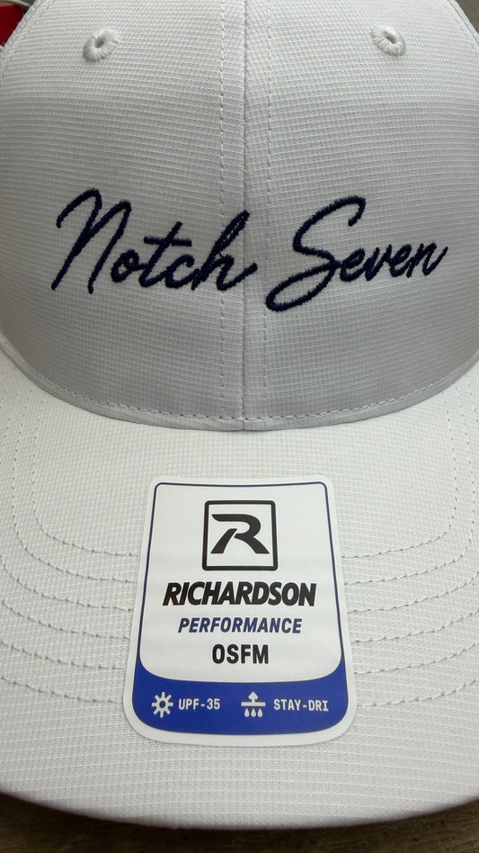 Notch 7 cursive performance Hat