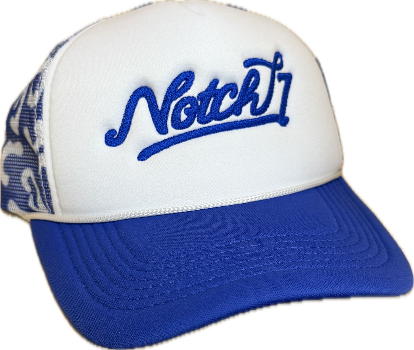 LADIES FOAM TRUCKER HAT WITH EMBROIDERED LOGO