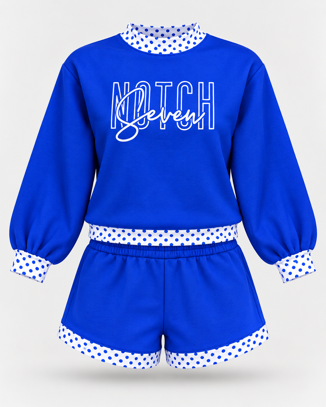 Notch 7 Blue Ribbon Crewneck & Short Set