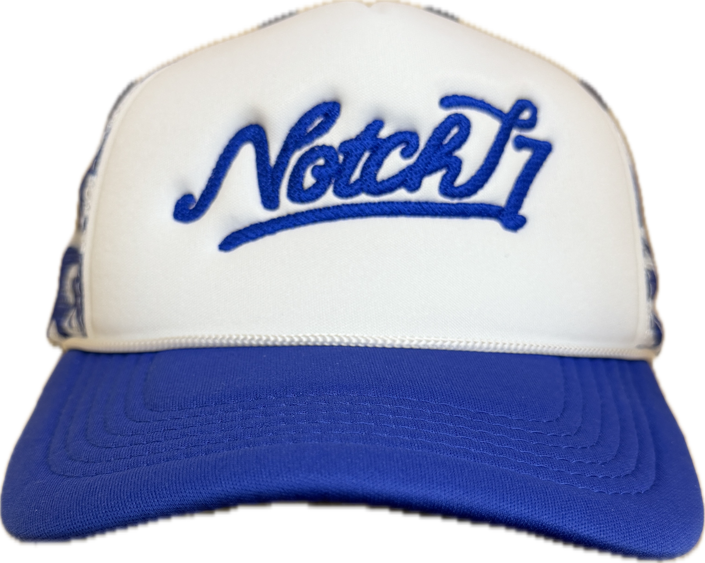 LADIES FOAM TRUCKER HAT WITH EMBROIDERED LOGO