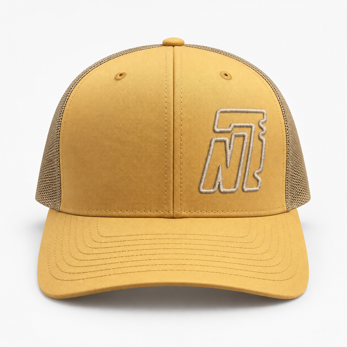 AMBER GOLD RICHARDSON 112 TRUCKER HAT W/ EMBROIDERY N7 LOGO