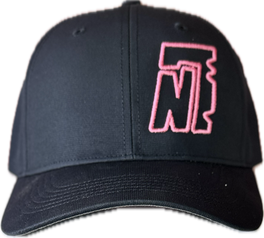 Black with pink Low Profile 225 hat