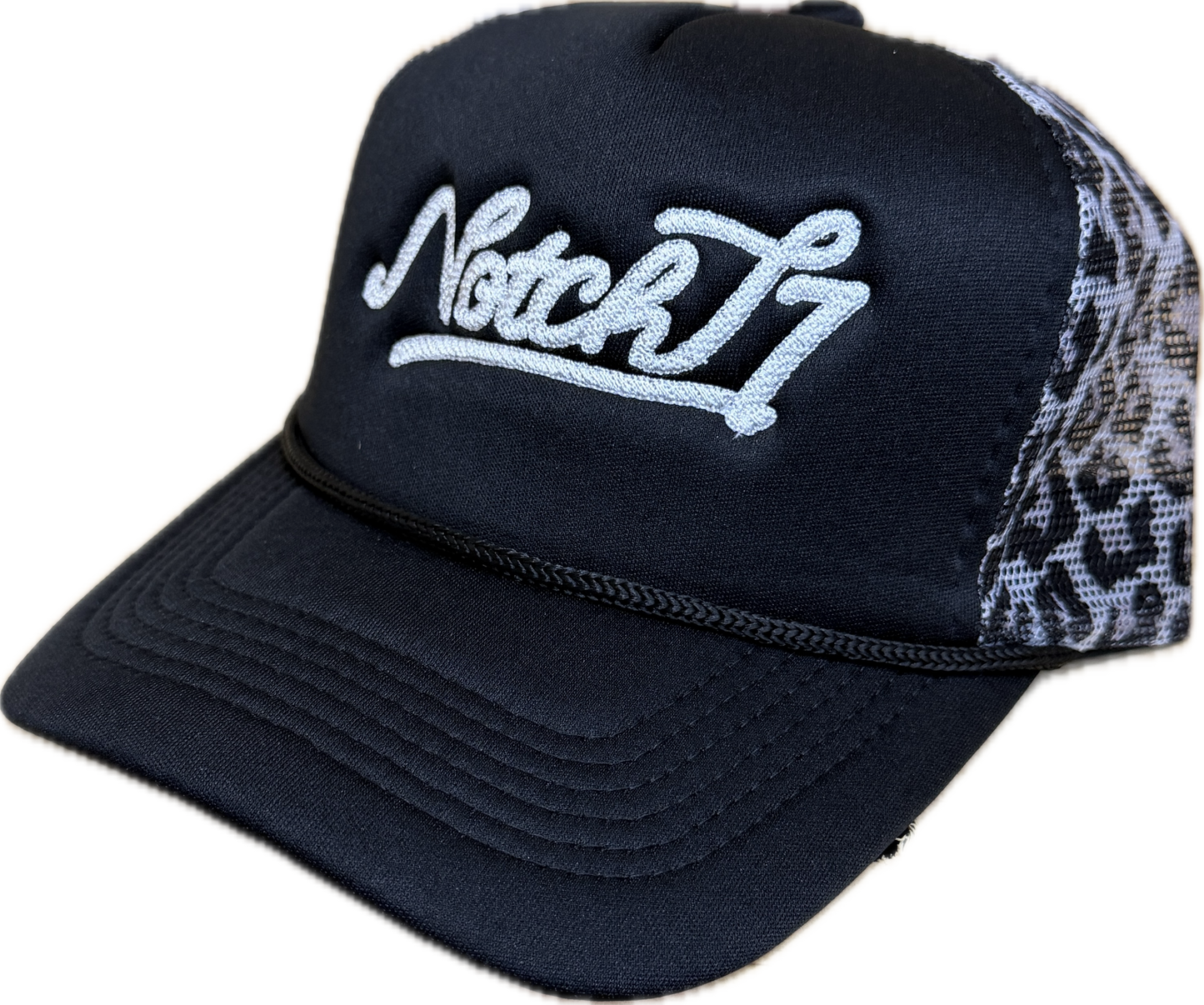 LADIES FOAM TRUCKER HAT WITH EMBROIDERED LOGO