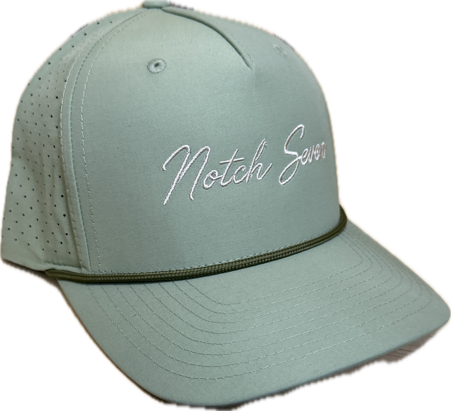 OLIVE ROPE 355 RICHARDSON HAT WITH EMBROIDERED LOGO
