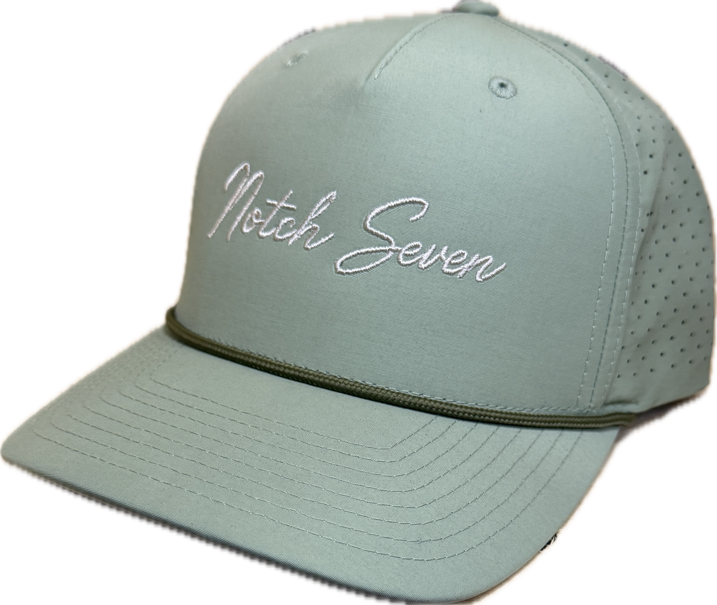 OLIVE ROPE 355 RICHARDSON HAT WITH EMBROIDERED LOGO