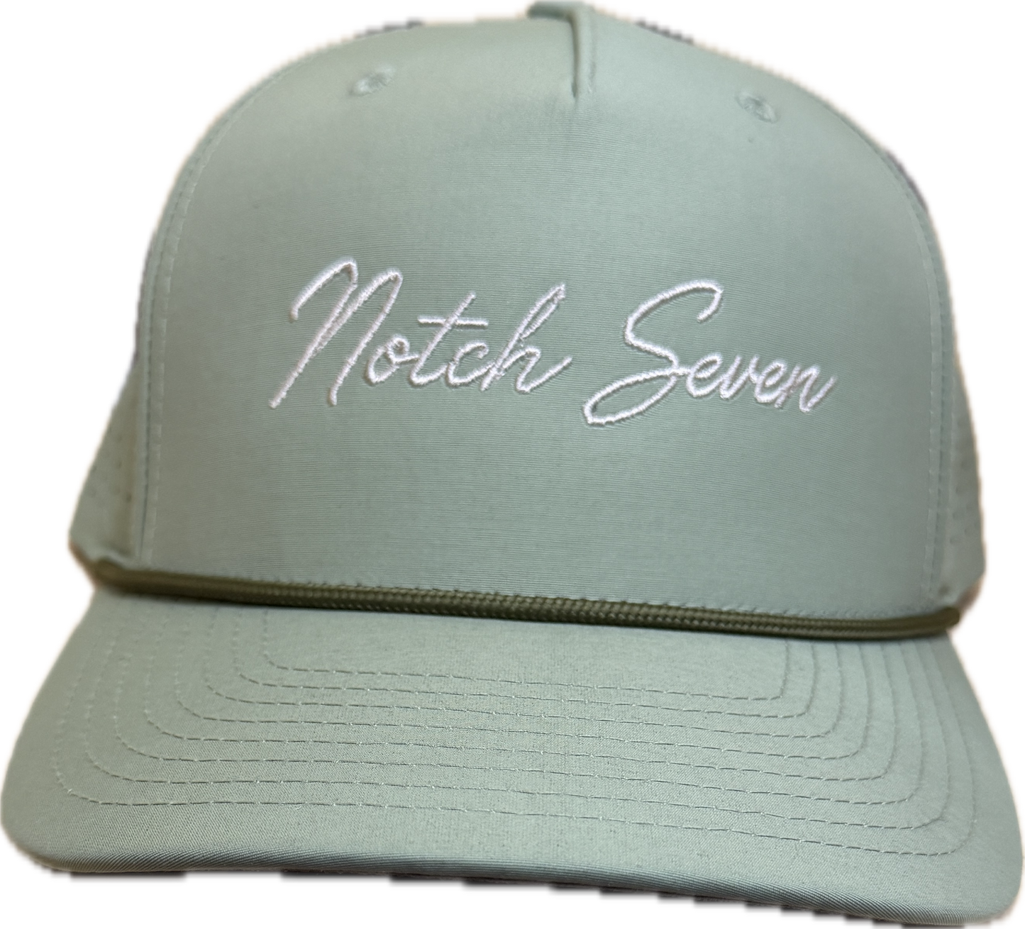 OLIVE ROPE 355 RICHARDSON HAT WITH EMBROIDERED LOGO