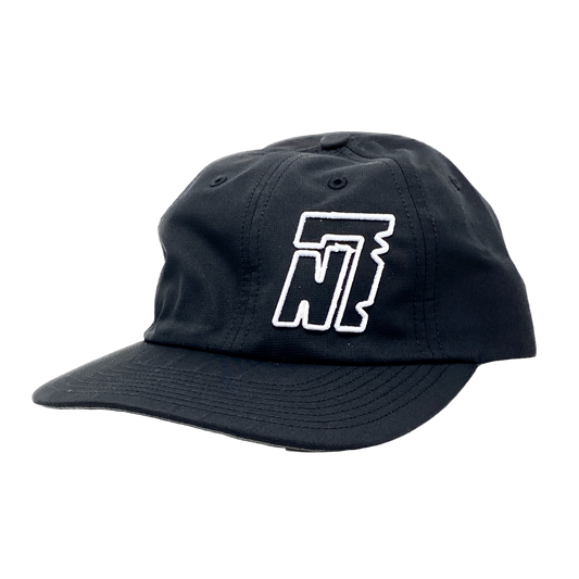 Black Floppy Hat with Embroidered white “N7” Logo