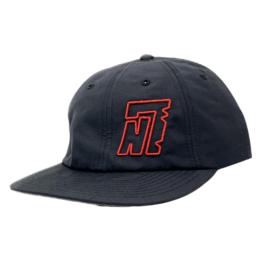 Black Floppy Hat w/ Embroidered Red "N7" Logo